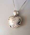 CREMATION JEWELRY ALWAYS WITH YOU HEART CREMATION URN STERLING SILVER 