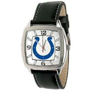  Indianapolis Colts Mens Retro Style Watch Leather Band 