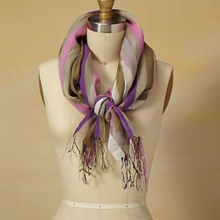 Purple & Green Sheer Silk Stole   Fair Trade Winds Scarves, Wraps 