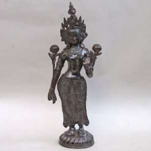    Handtooled Handcrafted Brass Tara Statue, 20