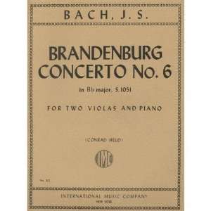  Bach J.S. Brandenburg Concerto No6 in B flat BWV 105 for 
