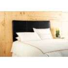 Back Drop King Avalon Faux Leather Upholstered Headboard in Black