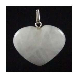  Healing snow quartz heart pendants
