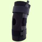compression knee brace with range of motion hinges contains latex