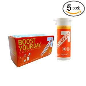 EBOOST Orange Tube, 10 Count Tablets (Pack of 5)  Grocery 