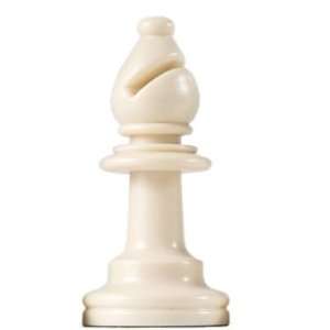   Single Weight Replacement White Chess Piece   Bishop Toys & Games