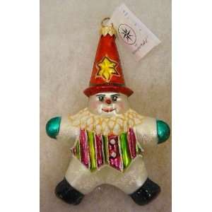 Christopher Radko 1997 Snowman Clown Ornament NEW