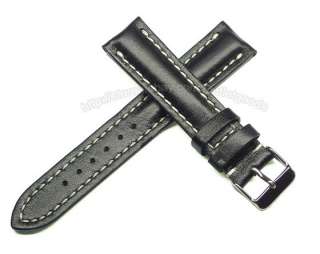 20mm Leather watch Strap fits Breitling Omega Longines  