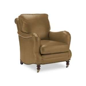  Williams Sonoma Home Drew Chair, Leather, Saddle