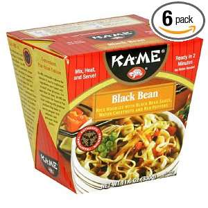 Ka Me Noodle Box, Black Bean, 11.6 Ounce Microwavable Cartons (Pack of 