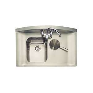  Marvel Stainless Steel Flushmount Single Bowl Kitchen Sink 