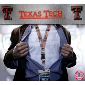  Texas Tech NCAA Lanyard Key Chain & Ticket Holder Grey 