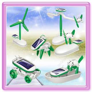 6in1 Solar Puppy AirPlane Cars Kid Game Boy Girl Toy US  