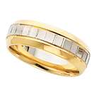 Jewelry Adviser Fashion Ring 14K Yellow/White SIZE 12.00 Two Tone 