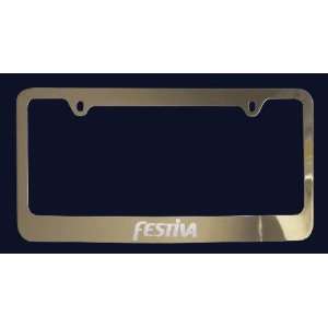 Ford Festiva License Plate Frame (Zinc Metal)