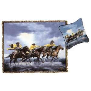  Thunder and Mud Throw or Pillow MS 7111TU4