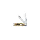 Case & Sons Cutlery Trapper Mini Amber Clip Spey Blades