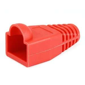  [50pcs] RJ 45 Color Coded Strain Relief Boots   Red 