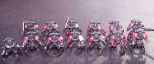 Warhammer 40K Space Marines Black Templars Troops Painted Lot Of 13 