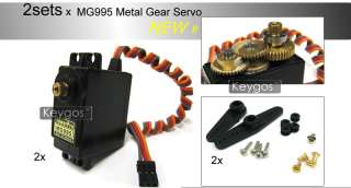 2x DIGI MG995 Metal Gear High Speed & Torque RC Servo  