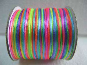 80M colorized Chinese Knot Silk Jewelry Cords 1mm zgj20  