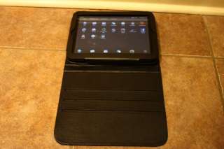 HP Touchpad leather Stand Case Rotating 360 Black 9.7 Rotate Tablet PC 