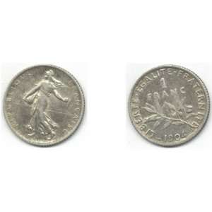  France 1904 1 Franc, KM 844.1 