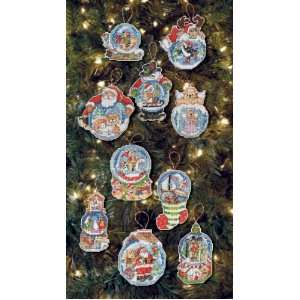   Snow Globe Counted Cross Stitch Ornament Kit, 2 3/4 Inch by 3 1/2 Inch
