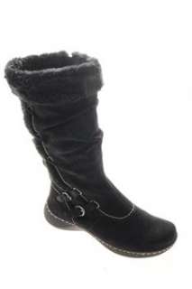 Bare Traps NEW Elissa Womens Mid Calf Boots Black Medium Suede 8.5 