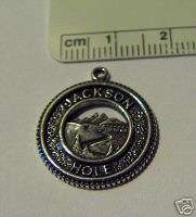 Sterling Silver Jackson Hole Wyoming Mountains Charm  