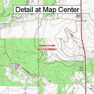 USGS Topographic Quadrangle Map   Sibley Creek, Texas 