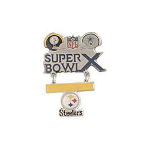  NFL Super Bowl Pin   Super Bowl 10 Pin
