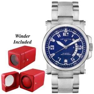  Mens Sportsmatic Stainless Steel Automatic Red Dial Electronics