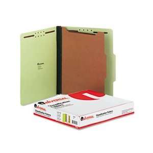   Folder, Letter, Four Section, Green, 10/Box