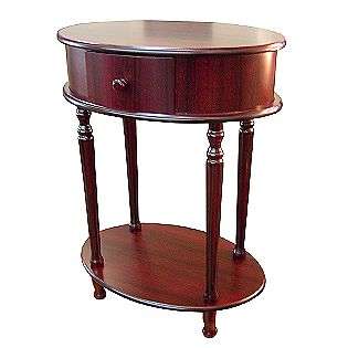 28Wood Oval Side Table   Cherry Finish  Ore For the Home Accent 