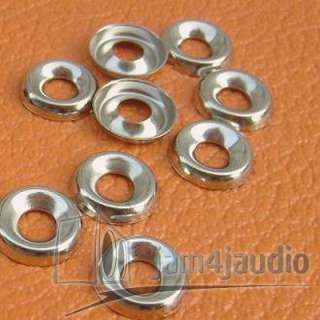 100pc nickel plated speaker cabinet finish washers.  