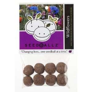 SeedBallz, Wildflower Mix, 8 balls per pack. This multi pack contains 