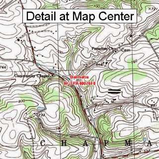   Map   Dalmatia, Pennsylvania (Folded/Waterproof)