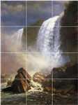XL Albert Bierstadt Waterfalls Painting Bathroom Shower Wall 