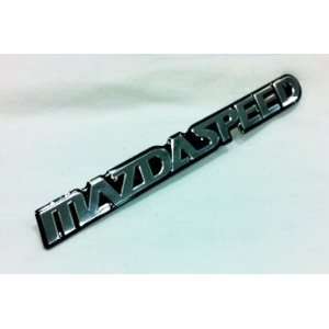   Mazdaspeed Aluminum Emblem Large approx size 6.25 x 0.65 Automotive