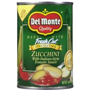 Del Monte Fresh Cut Zucchini w/ Italian Style Tomato Sauce, 14.5 oz 