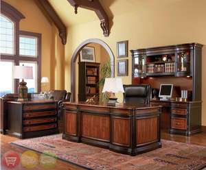 Pc Executive Desk Wood Table File Bookcase Hutch NEW  