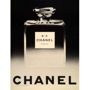  1965 Ad Chanel No. 5 Bottle French Perfume Parfum Paris 