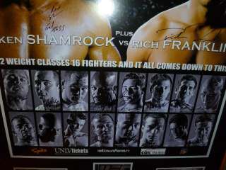   FULL SIZE AUTOGRAPHED POSTER THE ULTIMATE FIGHTER SEASON 1  