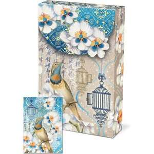  Punch Studio Pouch Note Cards  #57939 Birds & Blossom 