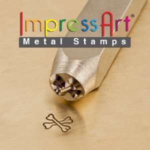  ImpressArt  6mm, Crossbones Design Stamp
