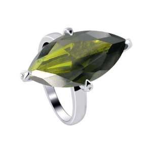 Nickel Free Sterling Silver Marquise Shape 13 x 21mm Solitaire Olive 