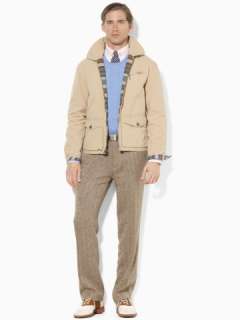 Flat Front Herringbone Pant   Flat Front Pants   RalphLauren