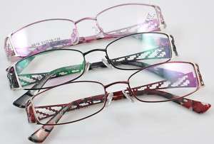 8816 womans carved metal optical eyeglasses frames 3C  
