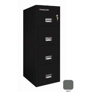   31 in. 2 Hr 4 Drawer Insulated Vert. File   Gray